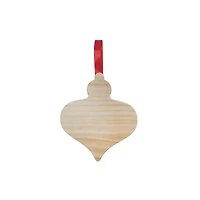 4" Onion Shaped DIY Pinewood Ornament by Make Market®