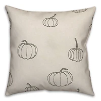 Mini Pumpkin Pattern Throw Pillow