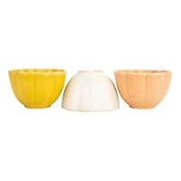 Hello Honey® 4" Flower Shaped Stoneware Bowl, 6ct.