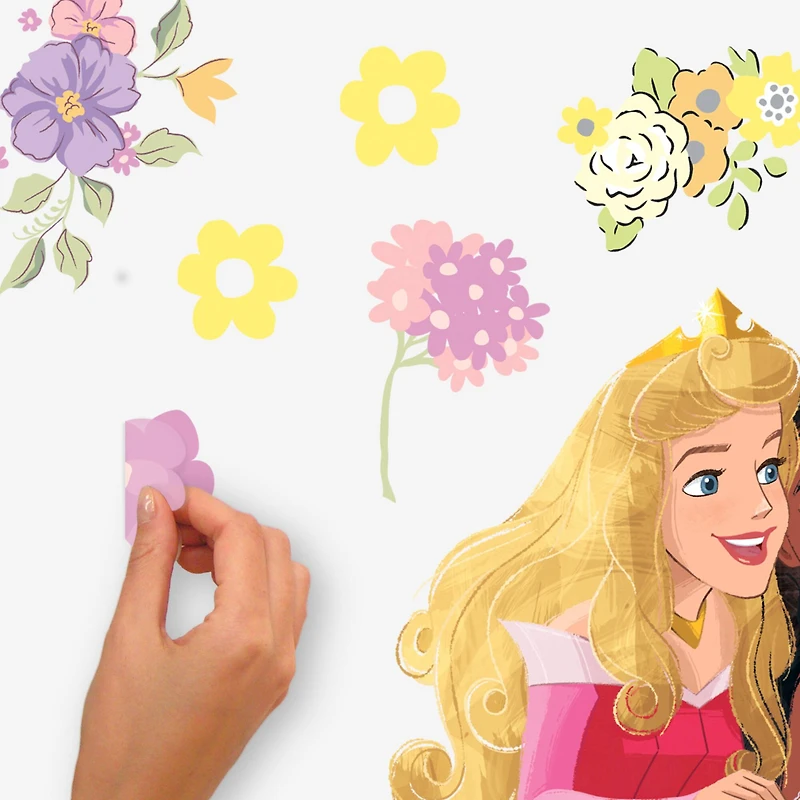 RoomMates Disney Princesses Peel & Stick Giant Wall Decal Set with Alphabet