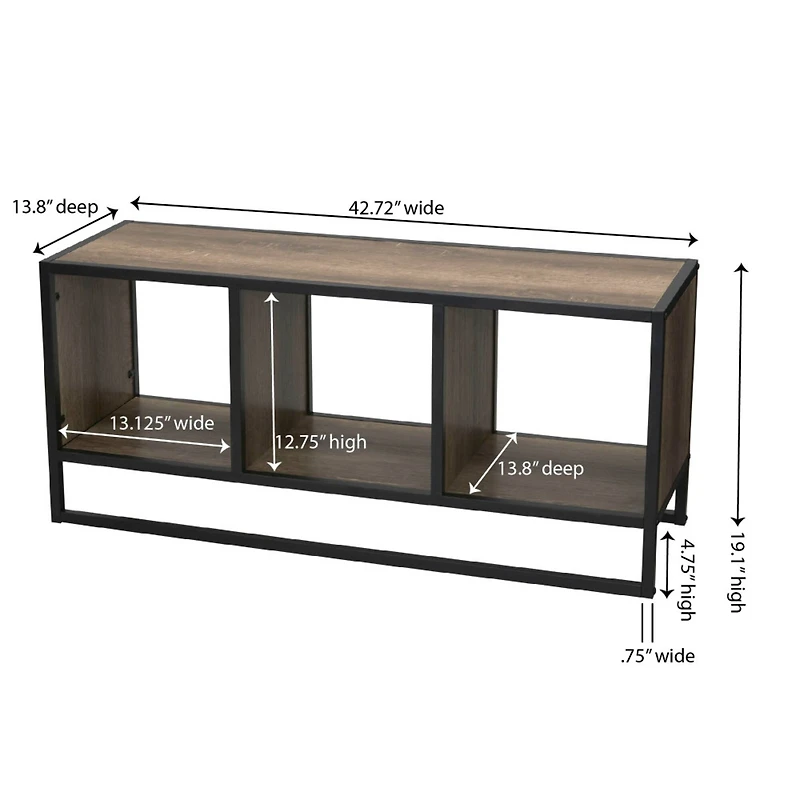 Household Essentials Jamestown 43" TV Stand