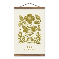 Designs Direct Beeutiful Bee Teak Hanging Canvas