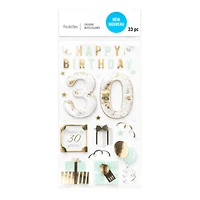 30th Birthday Dimensional Stickers by Recollections™