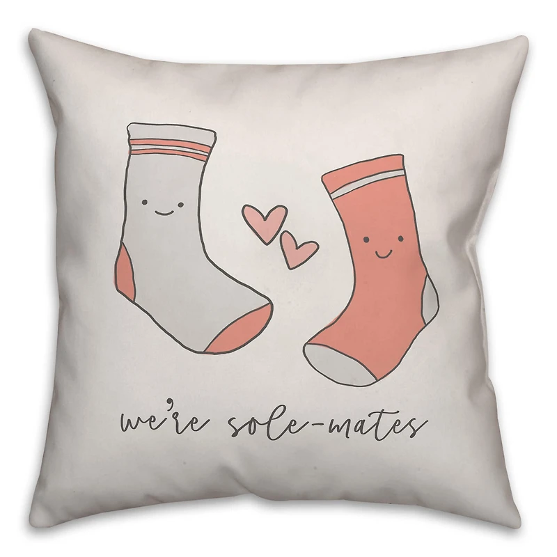 Sole Mates Throw Pillow
