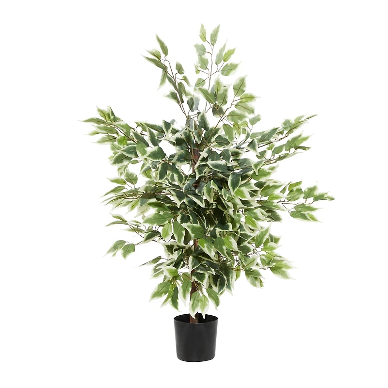 Ficus Tree Artificial Decorative Foliage, 45", Green
