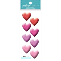 Jolee's Boutique Dimensional Repeat Stickers-Glitter Hearts
