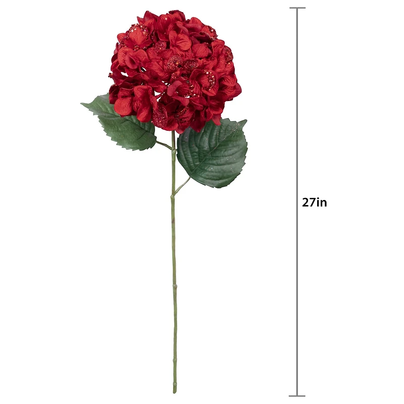 27.5" Red Jewel Hydrangea Stem by Ashland®