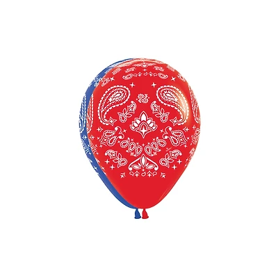 Assorted 11" Bandana Latex Balloon, 1pc.