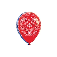 Assorted 11" Bandana Latex Balloon, 1pc.