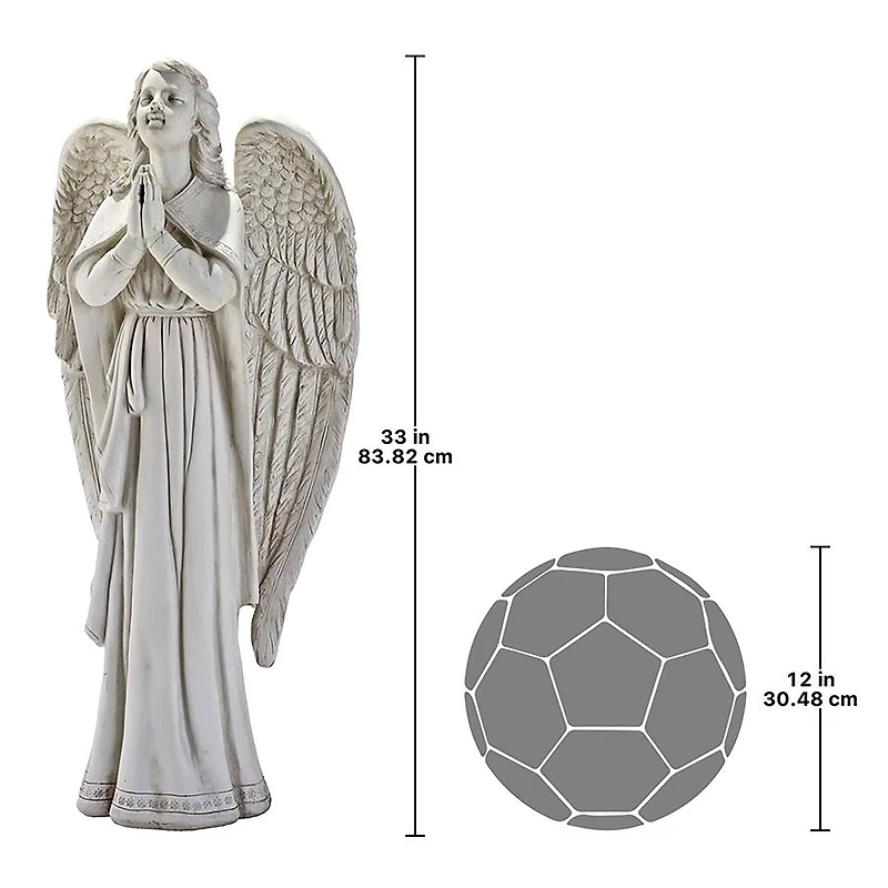 Design Toscano 33" Divine Guidance: Praying Angel Garden Statue