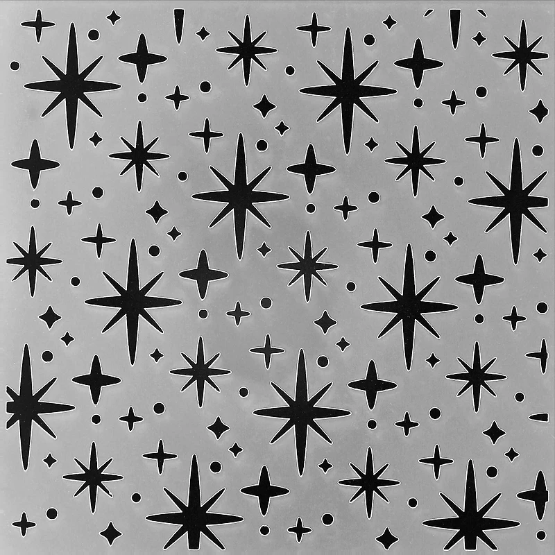 PA Essentials Star Pattern Stencil, 12'' x 12''