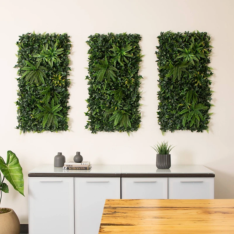 20" x 40" Andean Cloud Forest Artificial Living Wall Panel