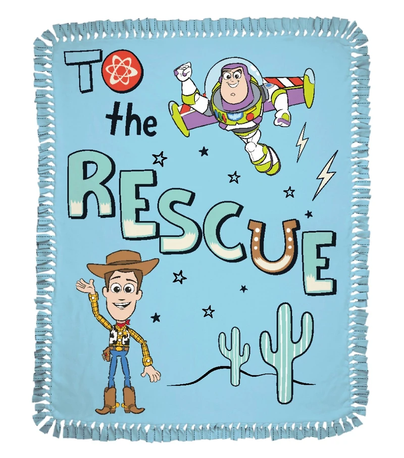 Toy Story 48" To the Rescue No Sew Fleece Throw Kit