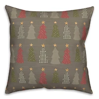 Tree Pattern Throw Pillow