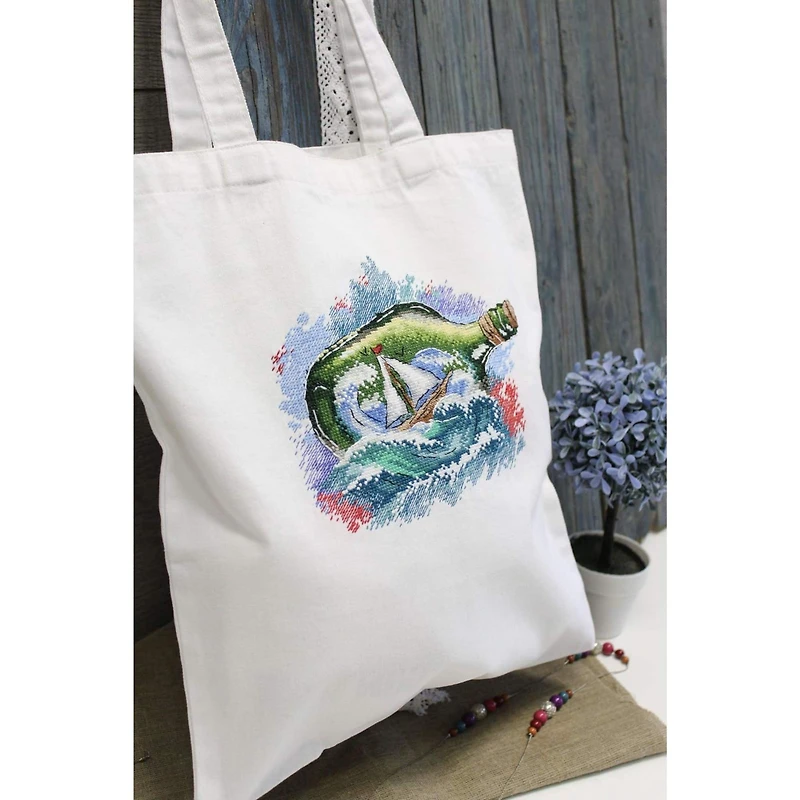 MP Studia Message In A Bottle Counted Cross Stitch Kit