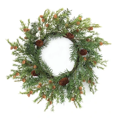 24" Pine Cone Wreath