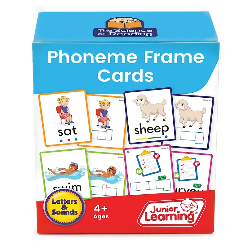 Junior Learning® Phoneme Frame Flashcards: The Science of Reading Supplementary Resources