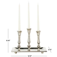 Aluminum Candle Candelabra with Candle Plate