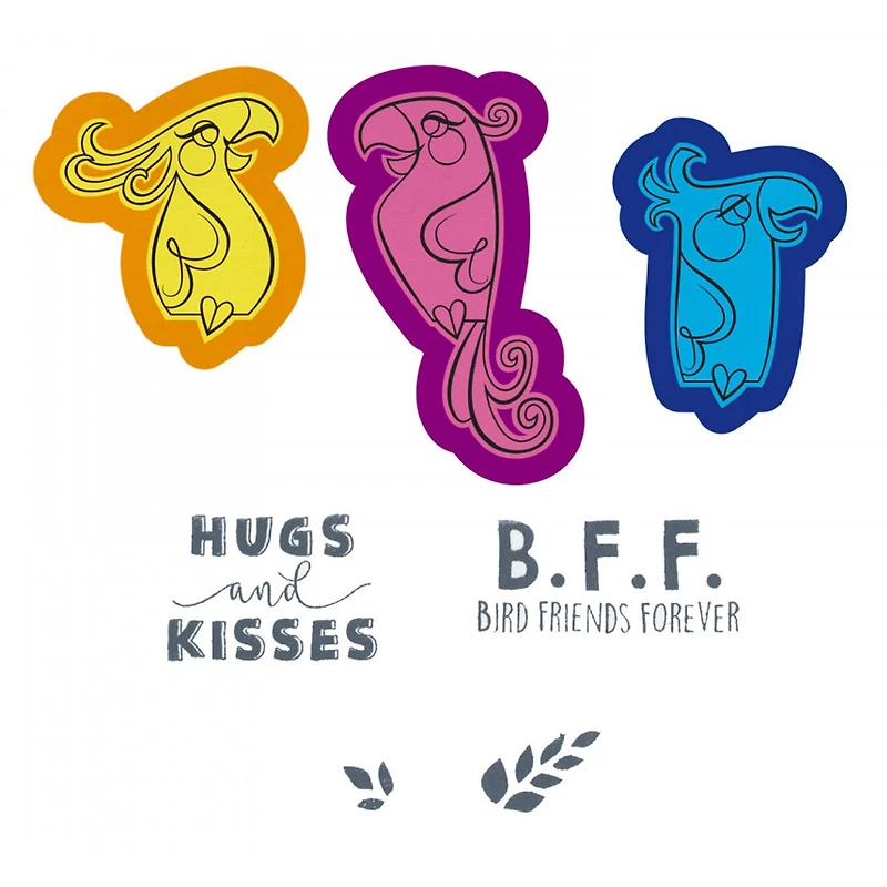 Sizzix® Framelits™ Love Bird Die & Stamp Set