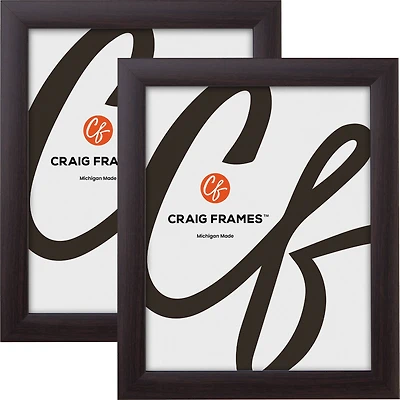 2 Pack Craig Frames Contemporary Brazilian Walnut Picture Frame