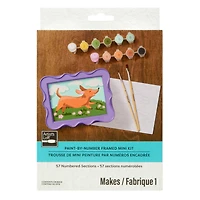 Happy Dog Paint-by-Number Framed Mini Kit by Artist's Loft®
