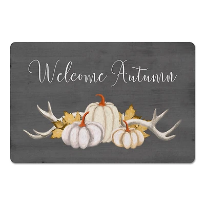 Welcome Autumn Pumpkins Floor Mat
