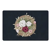 18" x 27" Florals on Navy Floor Mat