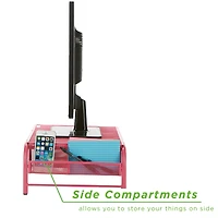 Mind Reader Metal Mesh Monitor Stand & Desk Organizer