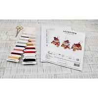 Letistitch Christmas Tigers Toys Set Plastic Canvas Counted Cross Stitch Kit
