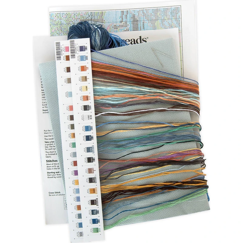 Winter Cabin Counted Cross Stitch Kit by Loops & Threads®