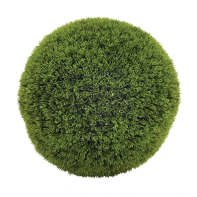 15" Vinyl Green Grass Topiary Ball