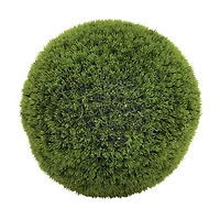 15" Vinyl Green Grass Topiary Ball