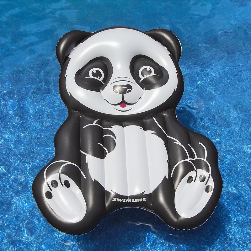 Swimline 71" Inflatable Black & White Panda Pool Float