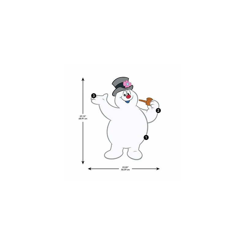 RoomMates Dry Erase Frosty Peel & Stick Giant Wall Decals