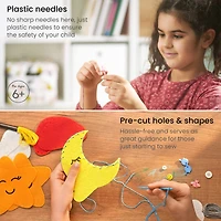 Arteza® Kids Learn to Sew Nature Crafts Kit
