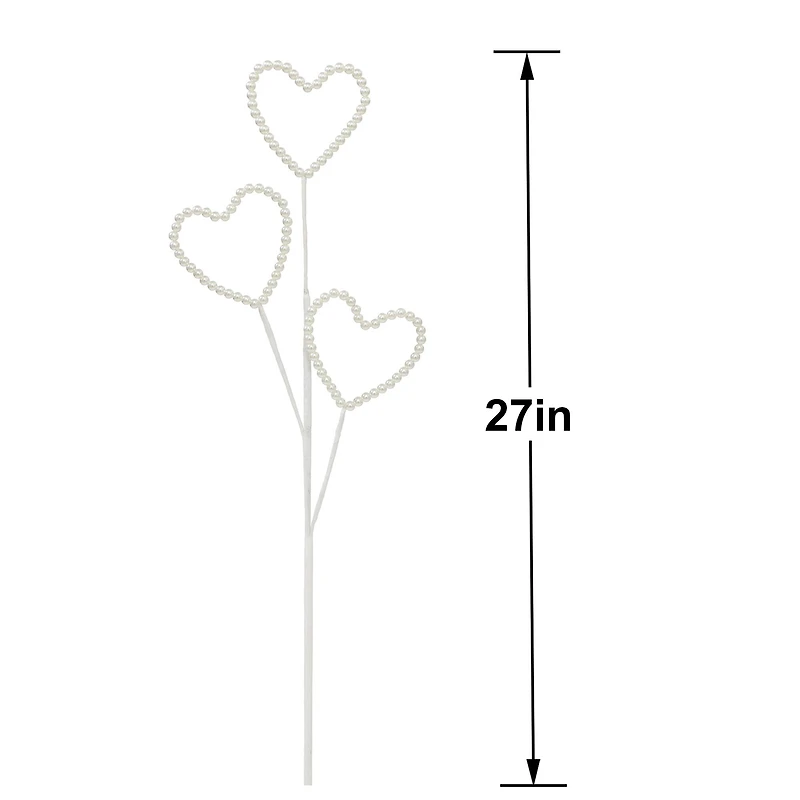27" White Heart Stem by Ashland®
