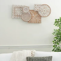 Brown Wood Farmhouse Wall Decor 17" x 36" x 2"