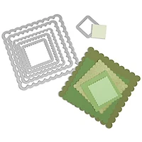 Sizzix® Framelits™ Scallop Squares Die Set