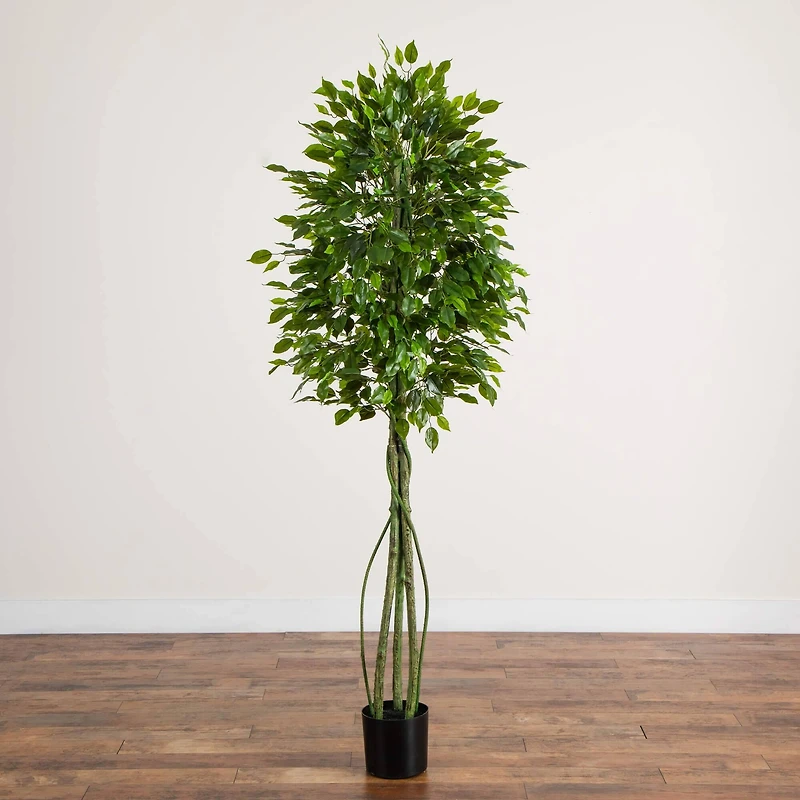 6.5ft. UV Resistant Artificial Ficus Tree (Indoor/Outdoor)