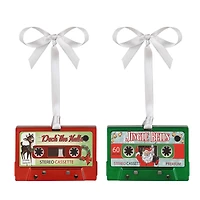 Mr. Christmas 3.8" Musical Cassette Ornaments​, 12ct.