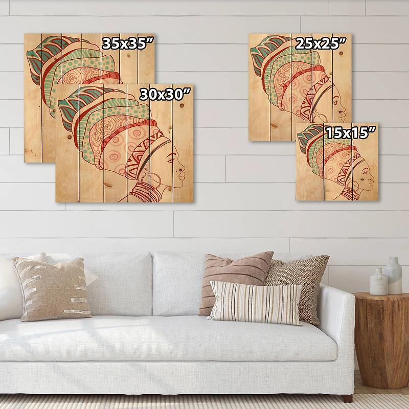 Designart - African American Woman with Turban II