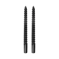 10" Black Twist Taper Candles, 2ct. by Ashland®