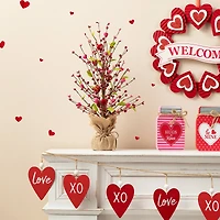Glitzhome® 20" Valentine's Berry Heart Table Tree