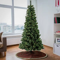 7.5ft. Pre-Lit Pilchuck Pine Artificial Christmas Tree, Warm White LED Lights