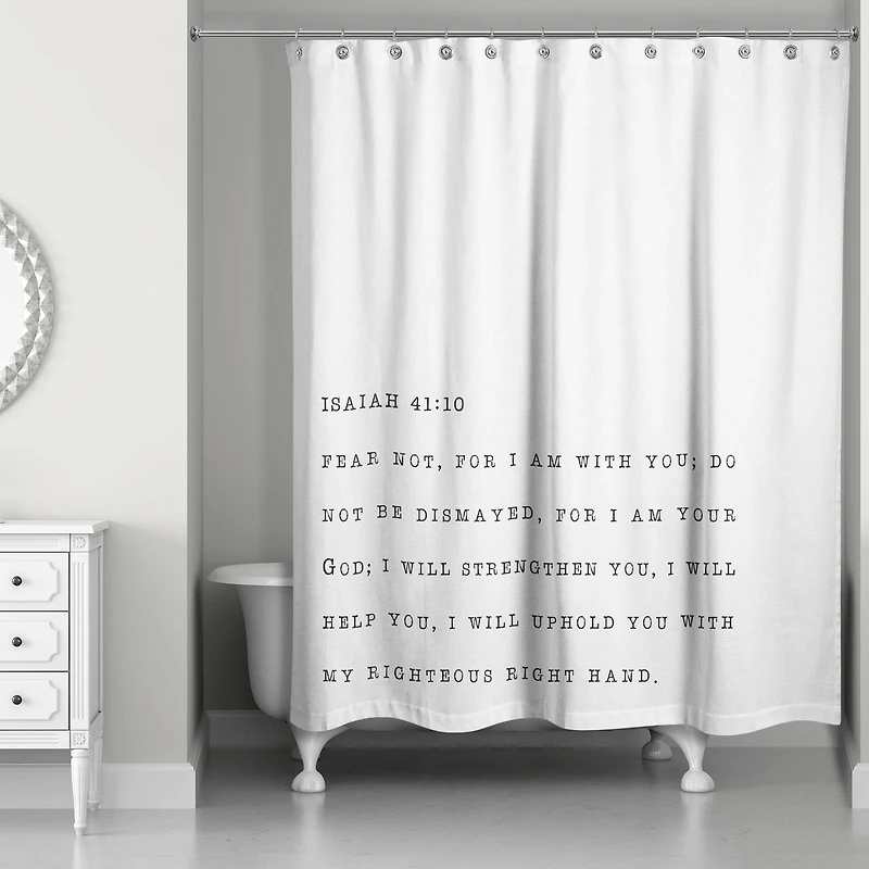 Fear Not I Am Your God 71" x 74" Shower Curtain