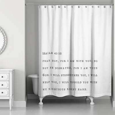 Fear Not I Am Your God 71" x 74" Shower Curtain