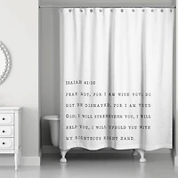 Fear Not I Am Your God 71" x 74" Shower Curtain