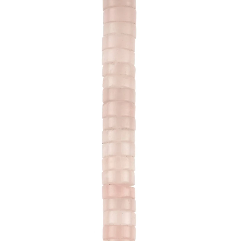 Rose Quartz Heishi Beads by Bead Landing