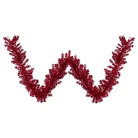 9ft. Metallic Red Christmas Tinsel Garland