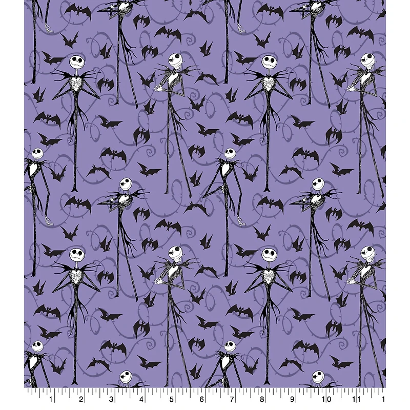 Disney® Nightmare Before Christmas Jack Skellington with Bats Cotton Fabric